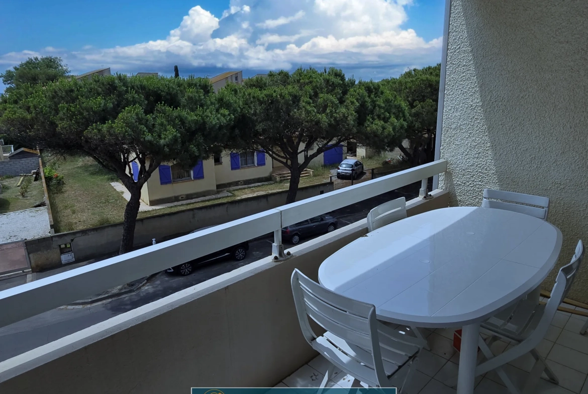Vente d’un appartement lumineux de 42 m² à Valras Plage avec terrasse proche des plages 