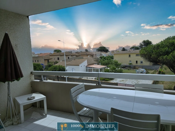Vente d’un appartement lumineux de 42 m² à Valras Plage avec terrasse proche des plages