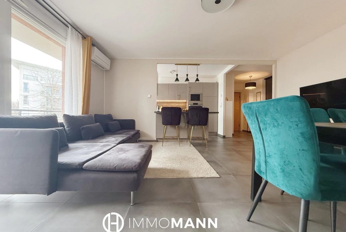 Appartements 3 pièces lumineux avec balcons et garage à Souffelweyersheim 