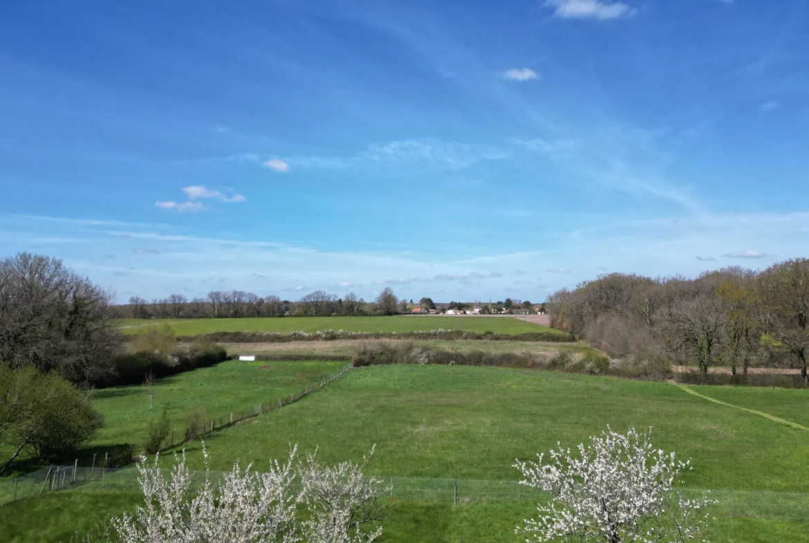 Terrain à bâtir de 1200 m2 avec vue exceptionnelle à Mignaloux-Beauvoir 