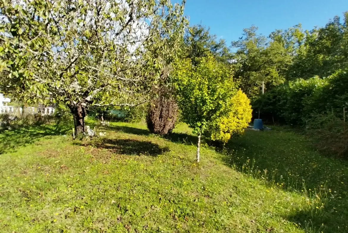 Maison de plain-pied avec 4 chambres, garage et jardin à Ribérac 