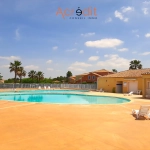 Pavillon T3 avec terrasse, piscine, et parking à Béziers proche du canal du Midi