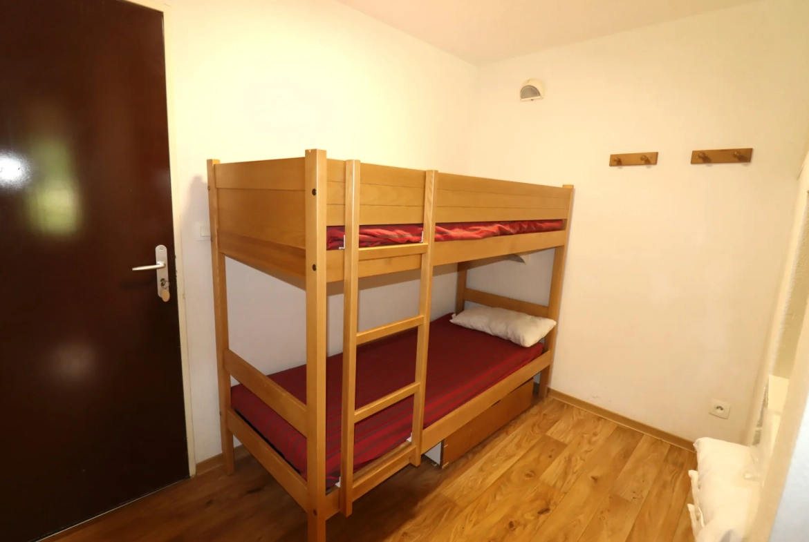 Appartement T2 de 34m² à La Foux d'Allos avec vue montagne et terrasse 