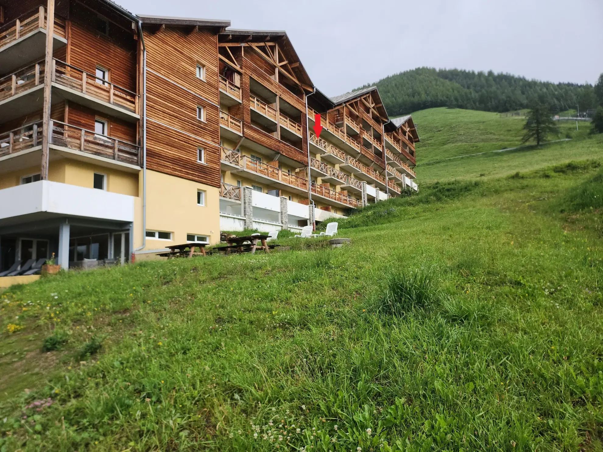 Appartement T2 de 34m² à La Foux d'Allos avec vue montagne et terrasse 