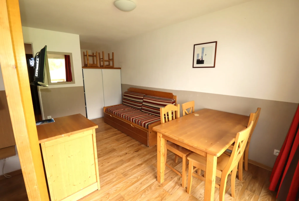 Appartement T2 de 34m² à La Foux d'Allos avec vue montagne et terrasse 