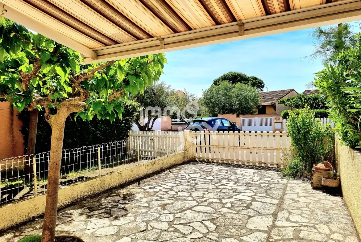 Appartement T2 cabine avec jardin à Narbonne-Plage près de la mer 