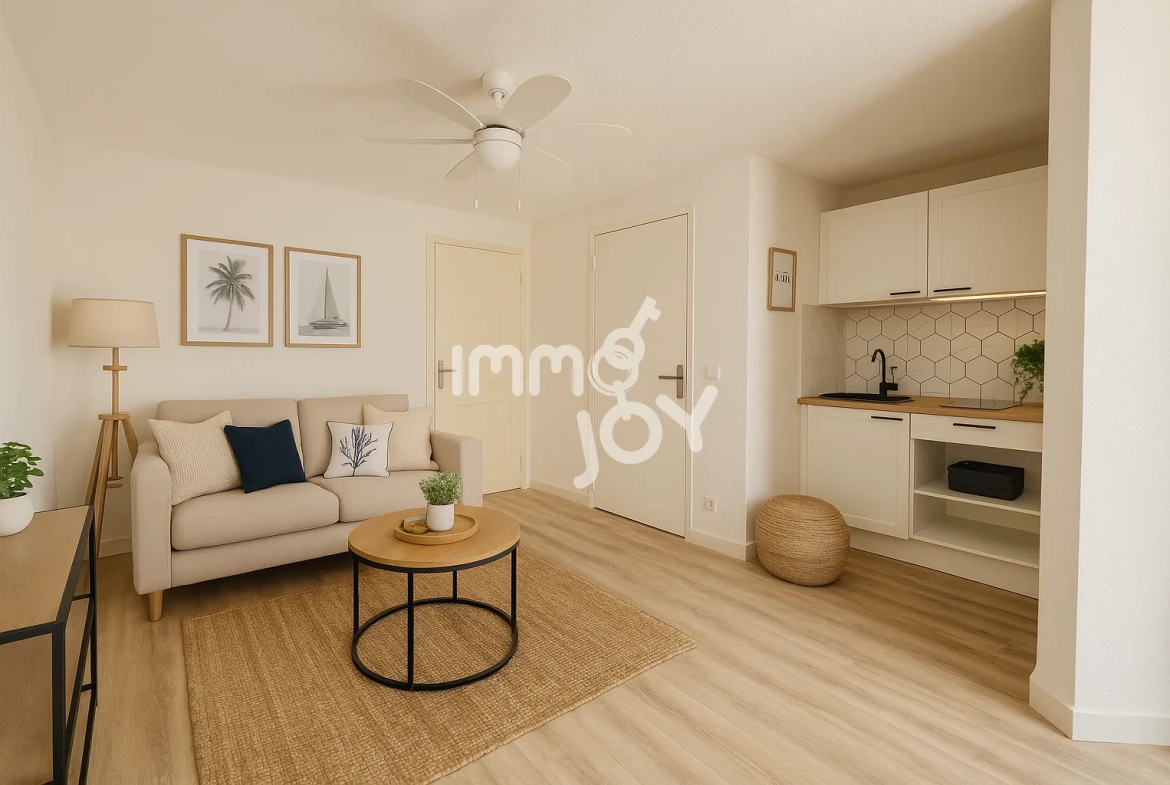 Appartement T2 cabine avec jardin à Narbonne-Plage près de la mer 