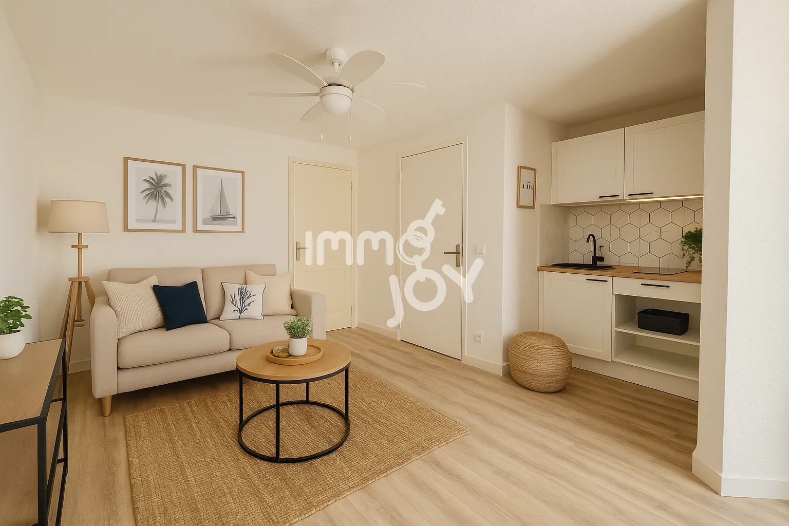 Appartement T2 cabine avec jardin à Narbonne-Plage près de la mer 