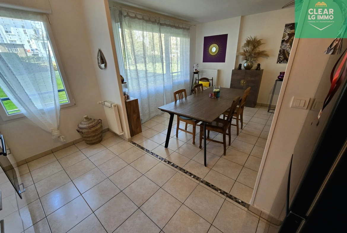 Appartement T2 de 48 m² à Metz Sablon avec parking, calme et vue verdoyante 