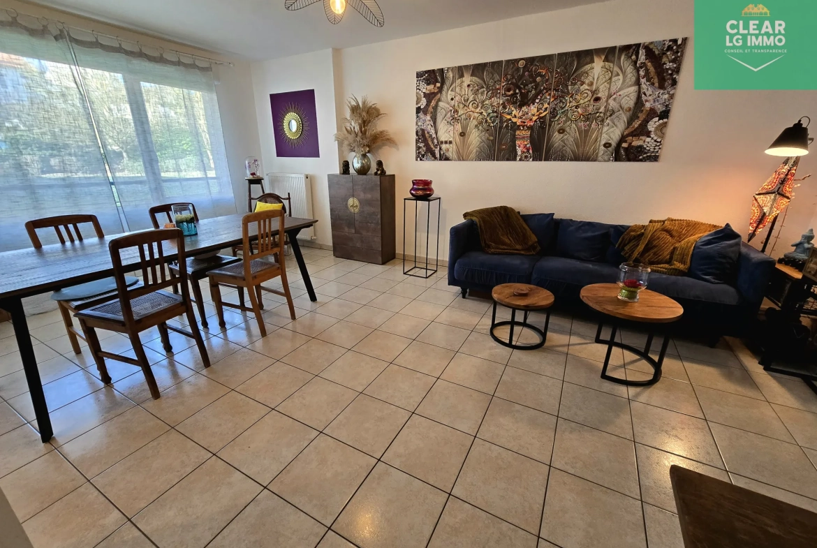 Appartement T2 de 48 m² à Metz Sablon avec parking, calme et vue verdoyante 