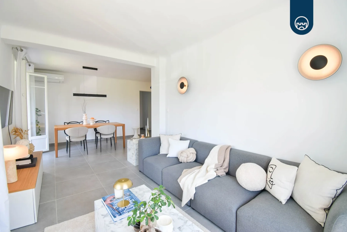 Appartement 3 pièces de 67m² à Saint Augustin, NICE - Spacieux et rénové 