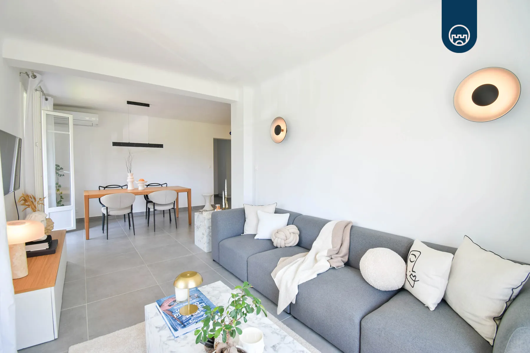 Appartement 3 pièces de 67m² à Saint Augustin, NICE - Spacieux et rénové 