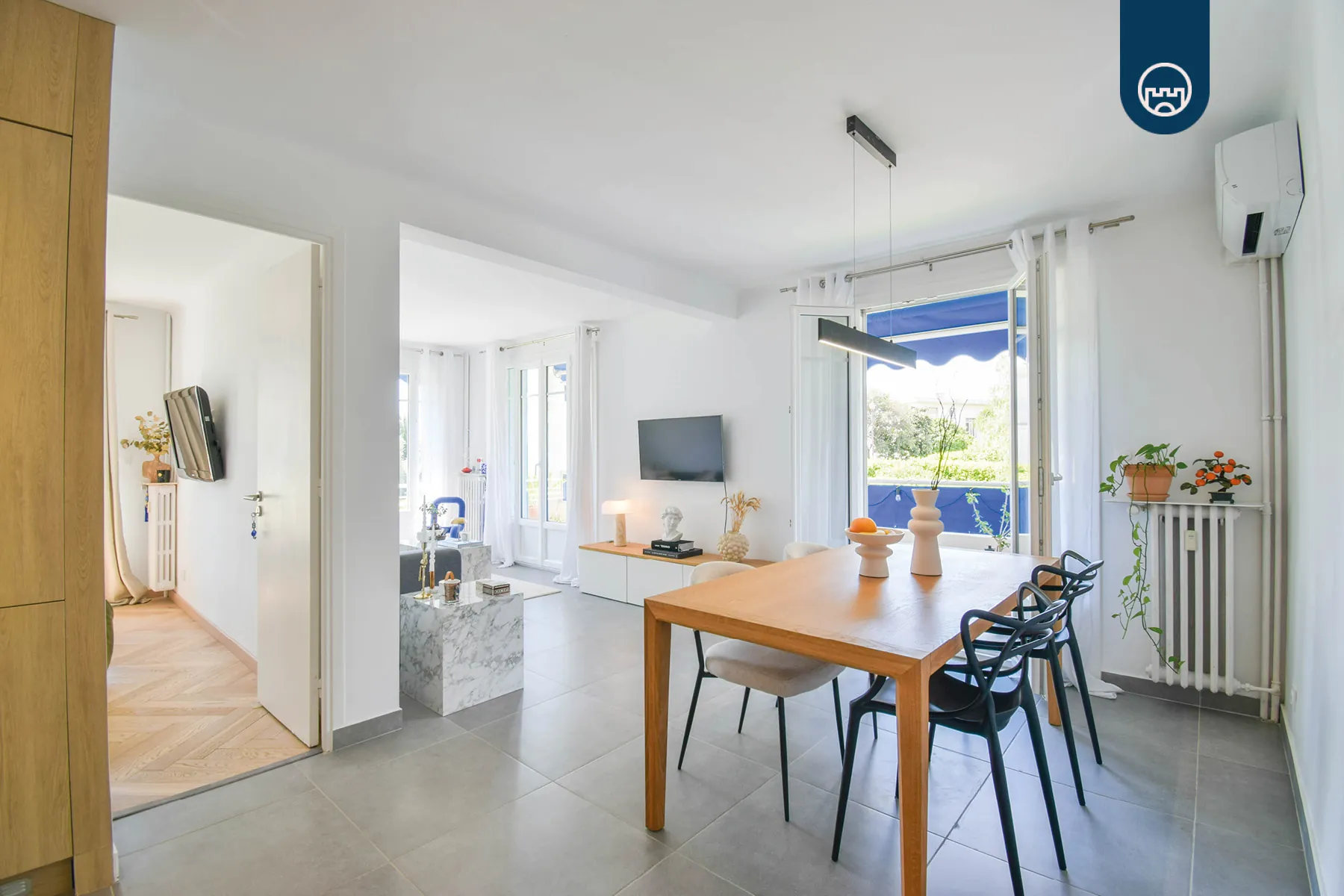 Appartement 3 pièces de 67m² à Saint Augustin, NICE - Spacieux et rénové 