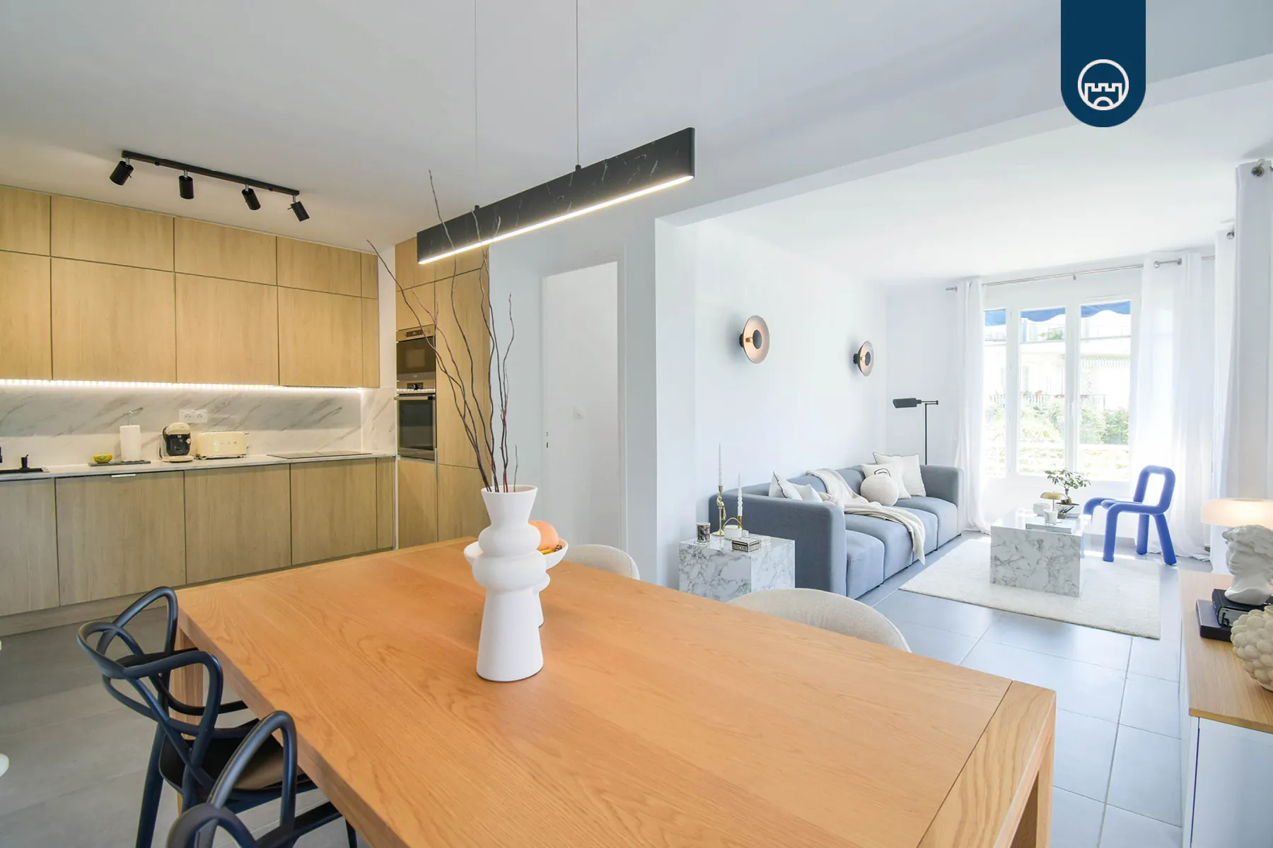 Appartement 3 pièces de 67m² à Saint Augustin, NICE - Spacieux et rénové 