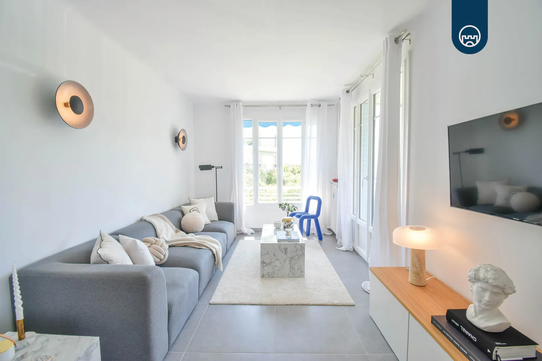 Appartement 3 pièces de 67m² à Saint Augustin, NICE - Spacieux et rénové 
