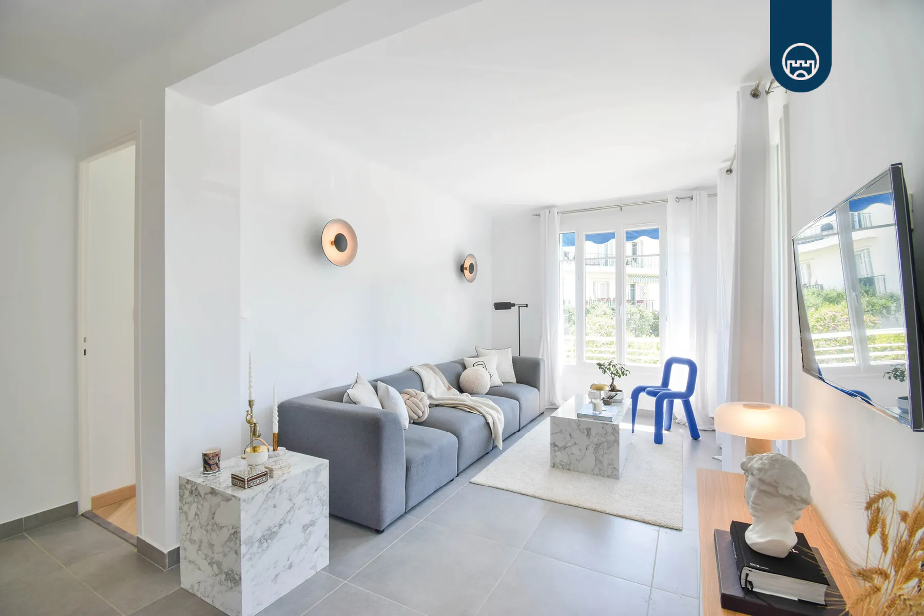 Appartement 3 pièces de 67m² à Saint Augustin, NICE - Spacieux et rénové 