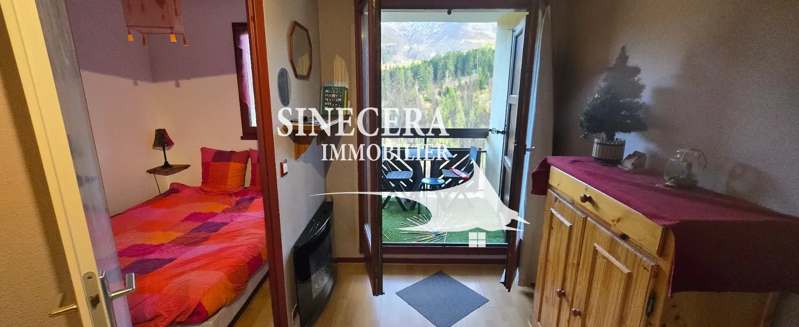 Appartement de 30 m² avec vue panoramique sur la station du Lioran 