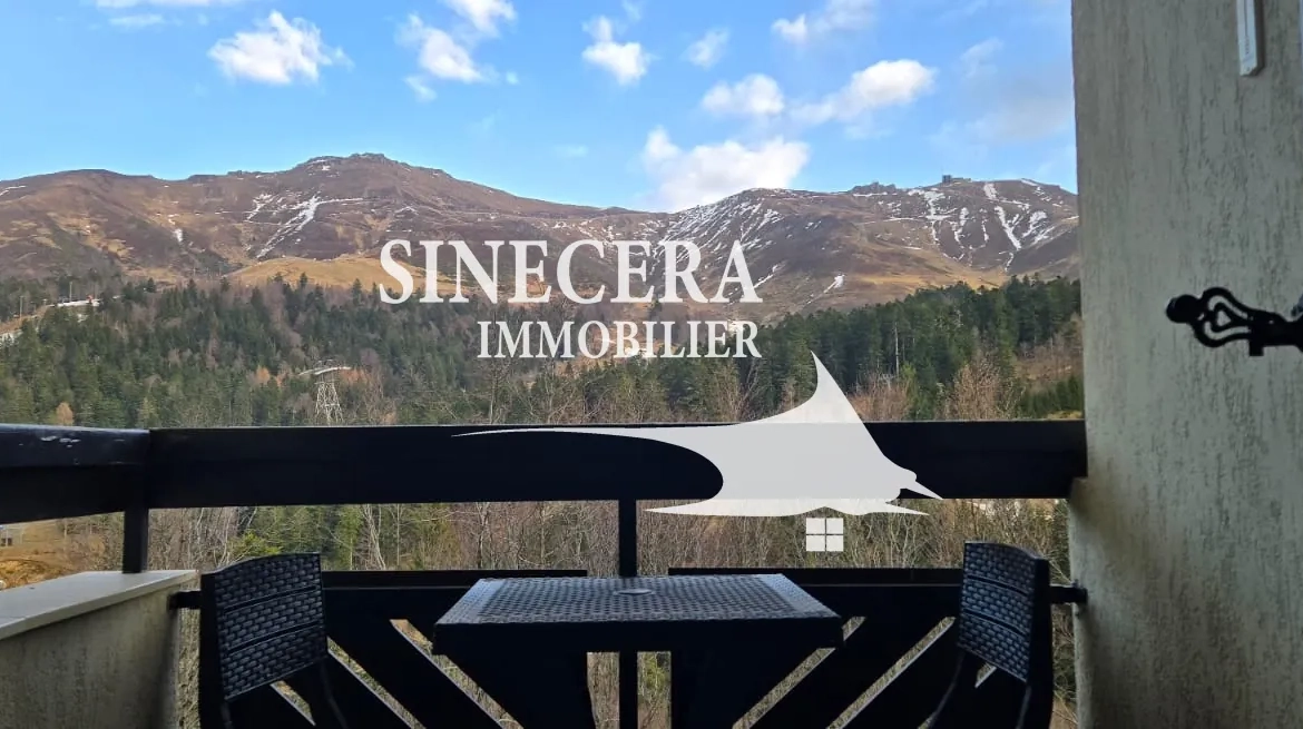 Appartement de 30 m² avec vue panoramique sur la station du Lioran 