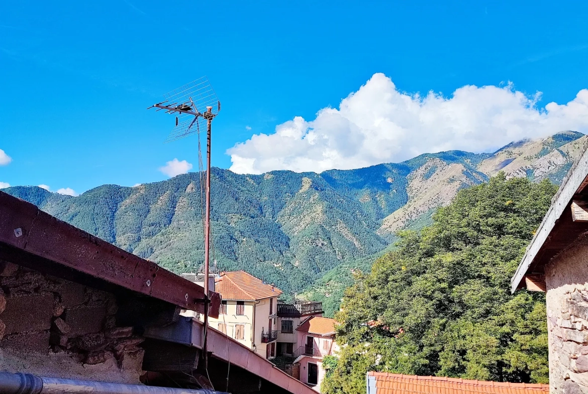 Maison de village rénovée à vendre à Belvédère avec appartements indépendants et vue montagne 