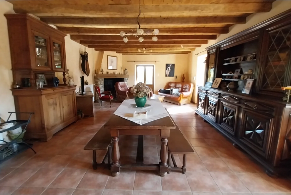 Belle maison en pierre avec piscine sur 2 hectares à Razac-sur-l'Isle 