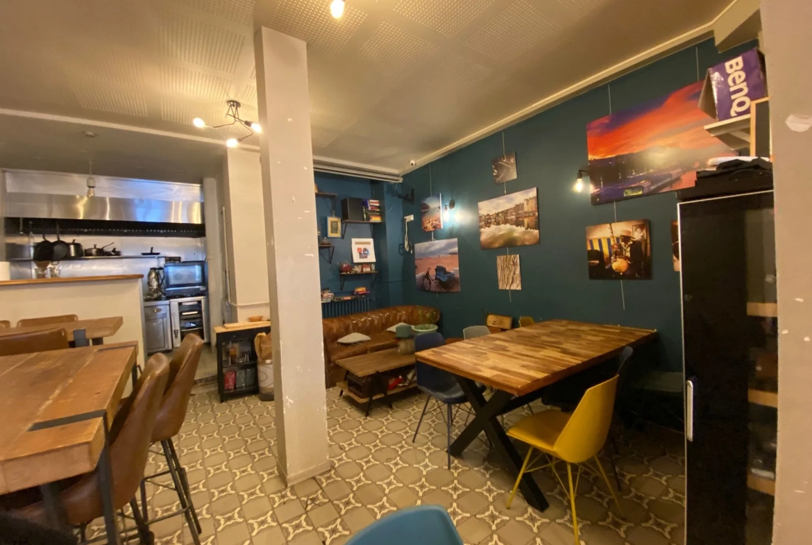 Fonds de commerce de 101m² avec studio dans le 18ème de Paris – Emplacement idéal 
