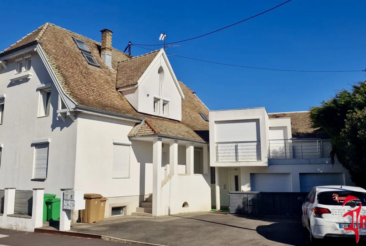 Spacieux appartement F4 rénové de 71 m² à Blotzheim avec parking et cave 