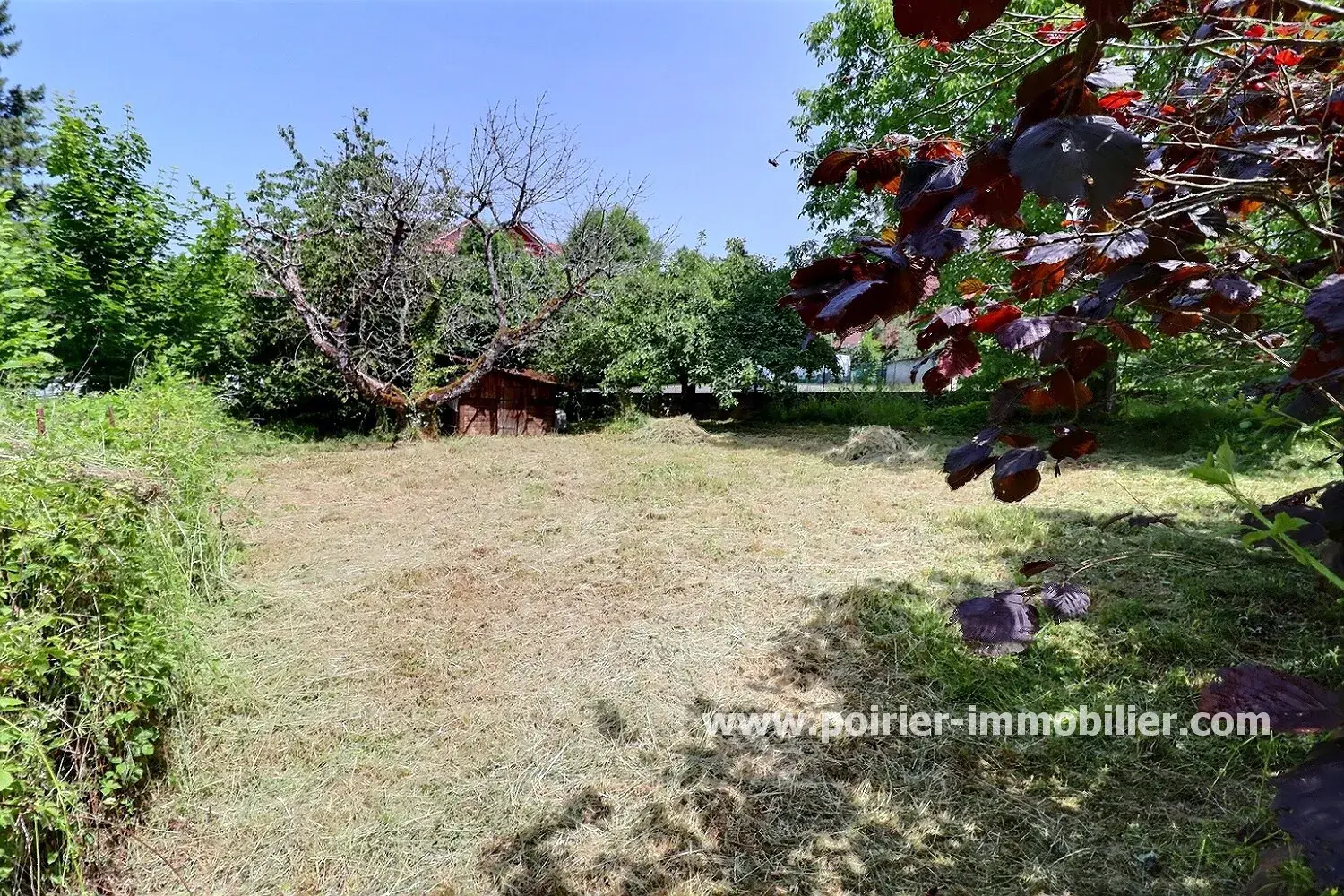 Terrain constructible à Perrignier de 540 m² près de la gare et des commodités 