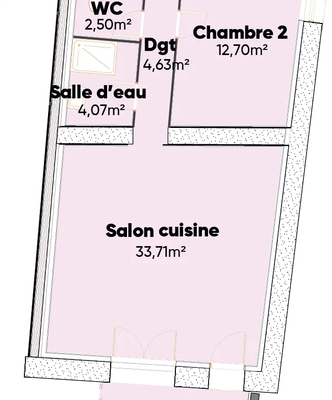 Appartement neuf de 71,35 m² avec terrasse à Jonquieres - Livraison 2025 