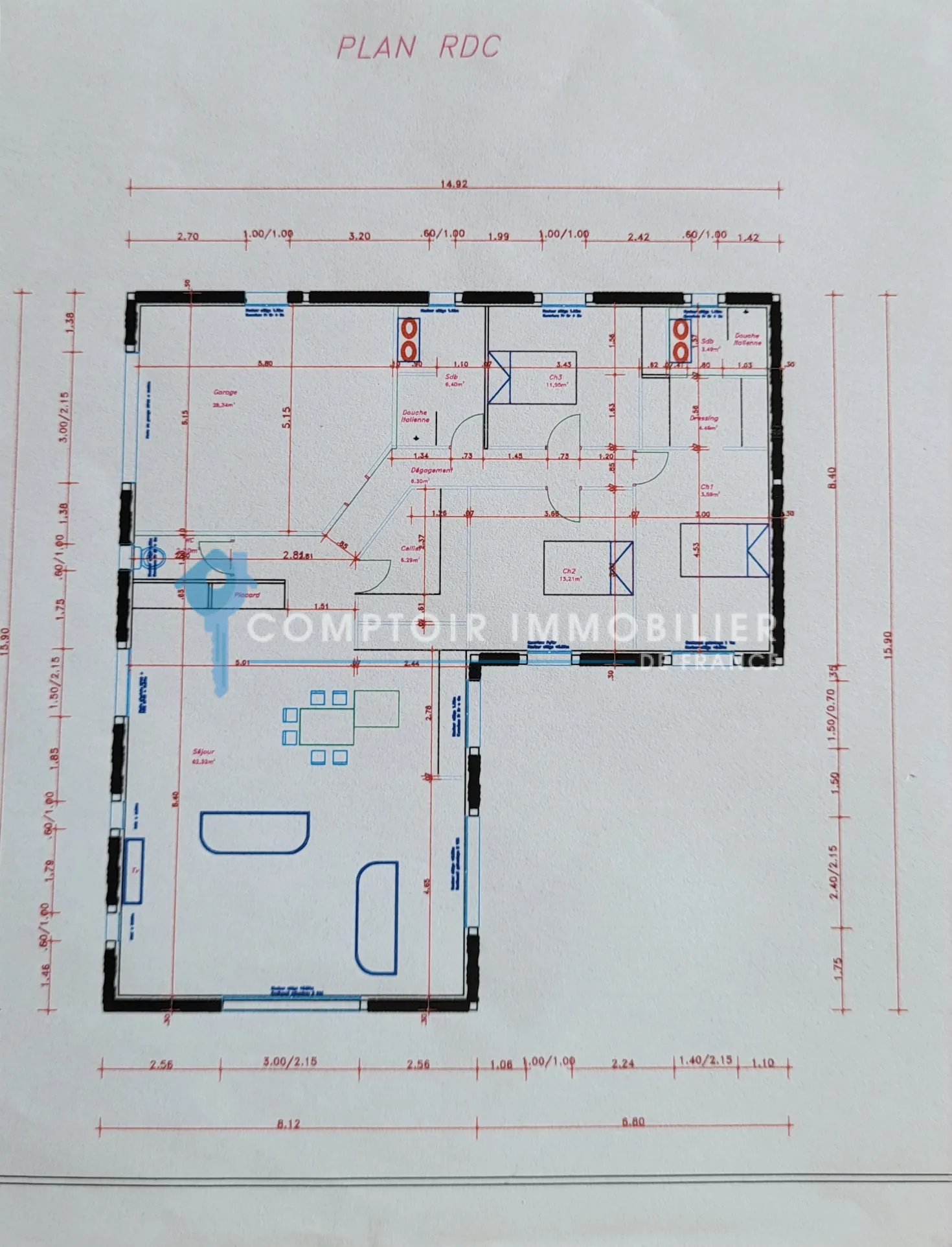 Maison de plain-pied de 140m² proche d'Anduze avec terrain de 2000m² à vendre 