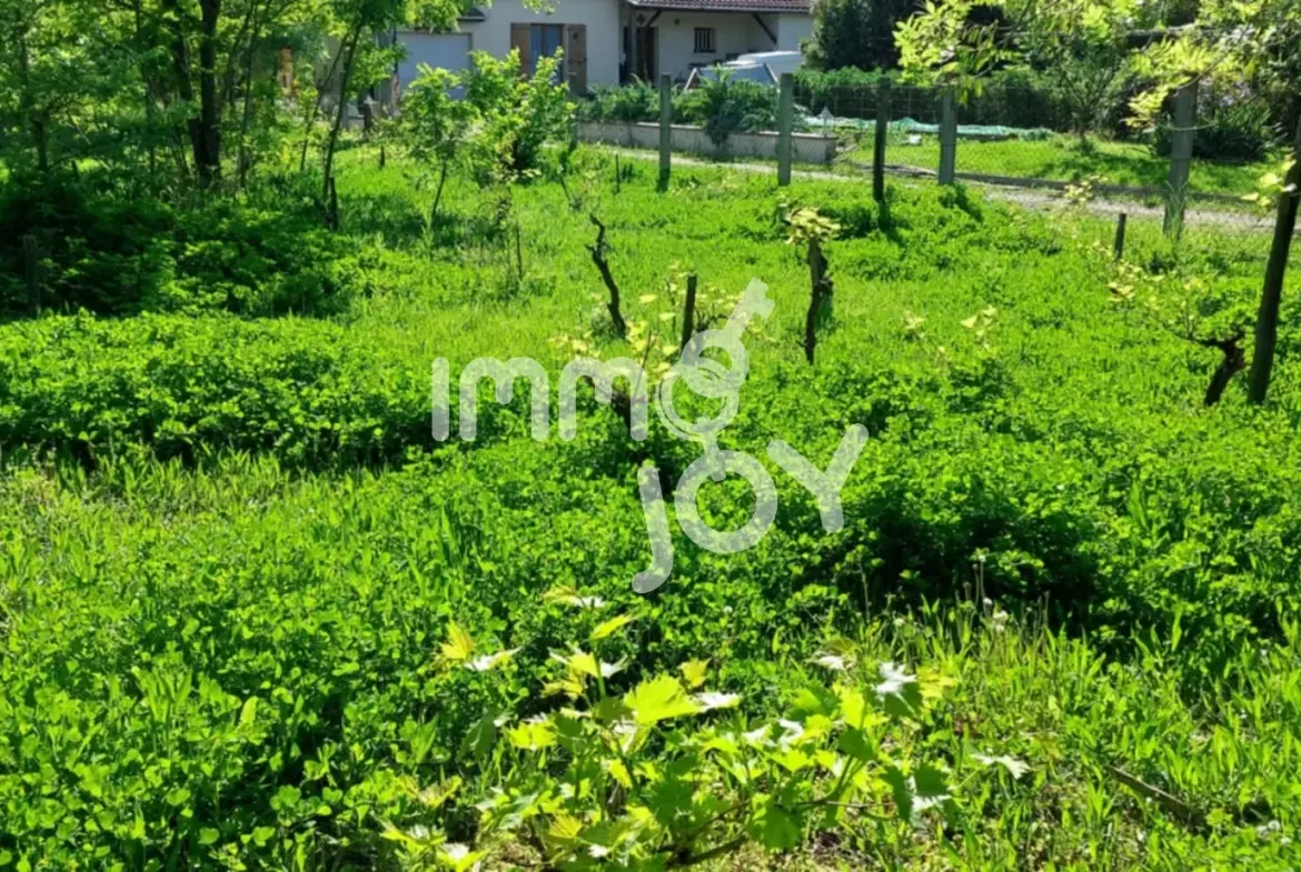 Terrain constructible de 1096 m² à vendre à Grepiac, proche Toulouse 