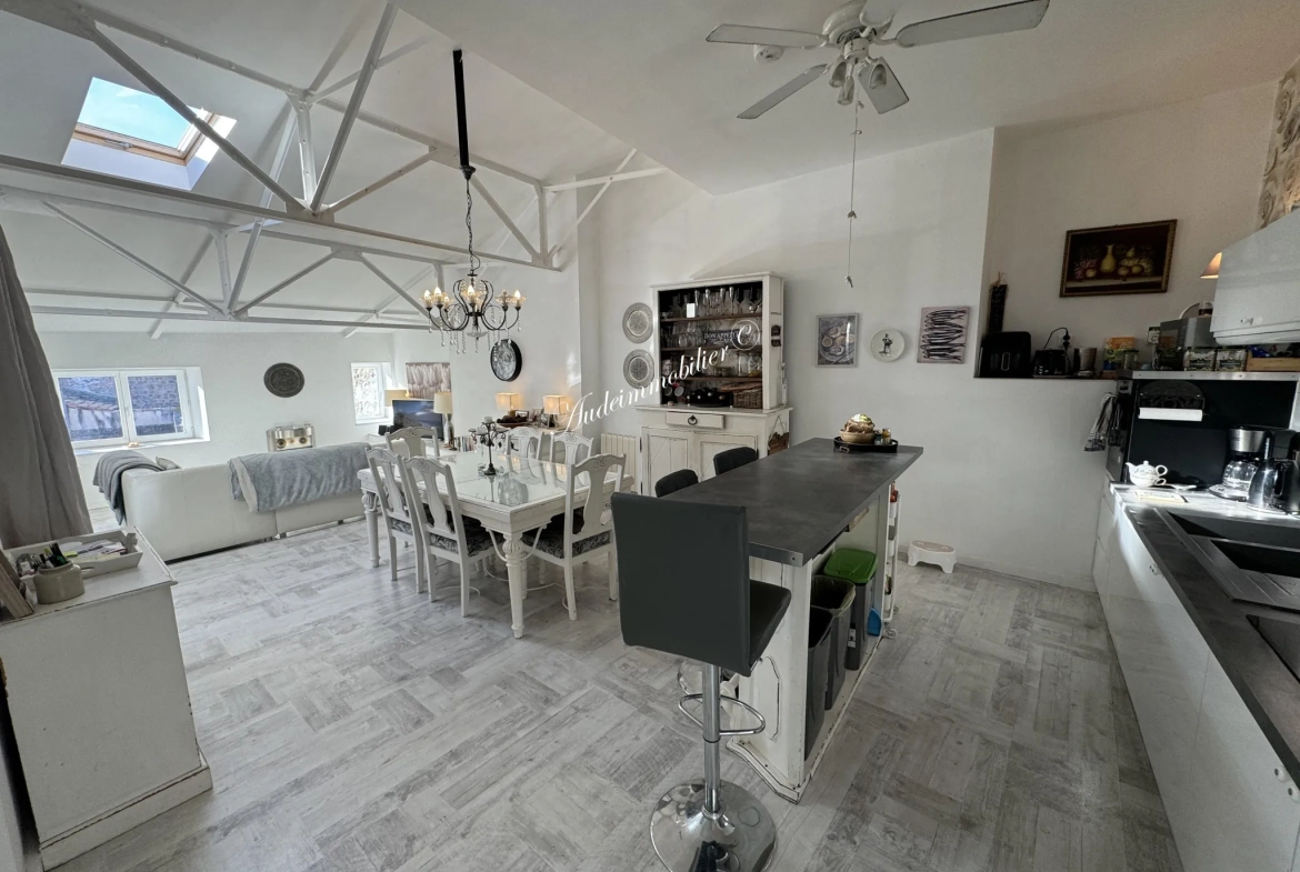 Penthouse avec terrasse à Limoux - Vue panoramique, 3 chambres, résidence de prestige 