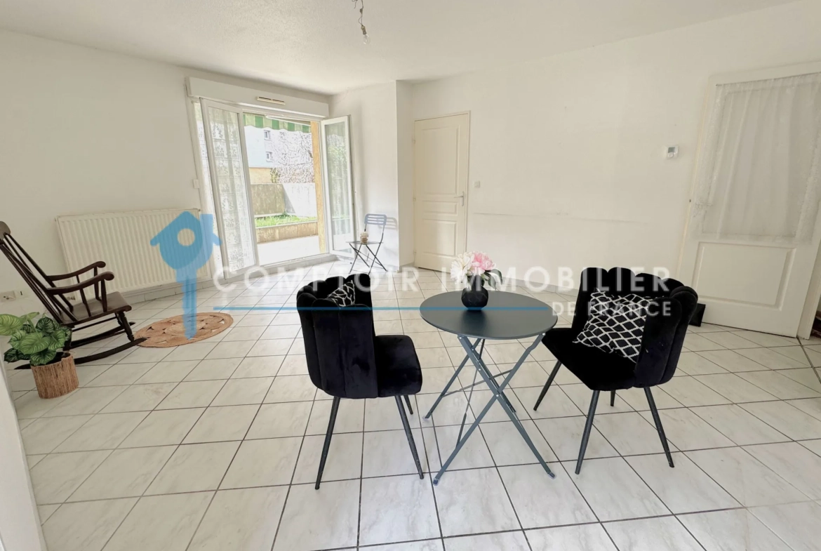 Appartement T3 avec jardin à Grenoble Peretto – Résidence sécurisée, garage et proximité centre-ville 