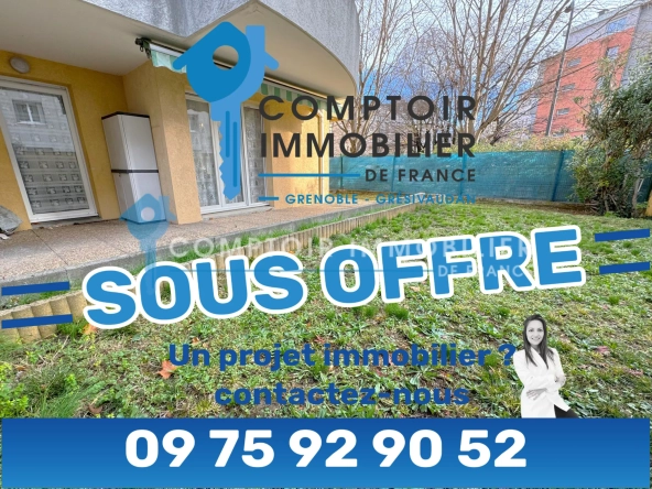 Appartement T3 avec jardin à Grenoble Peretto – Résidence sécurisée, garage et proximité centre-ville