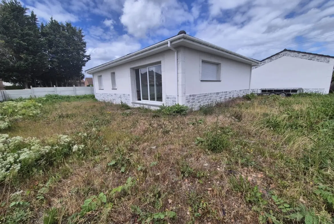 Maison individuelle de 93 m² à Henin Beaumont avec grand terrain et garage 