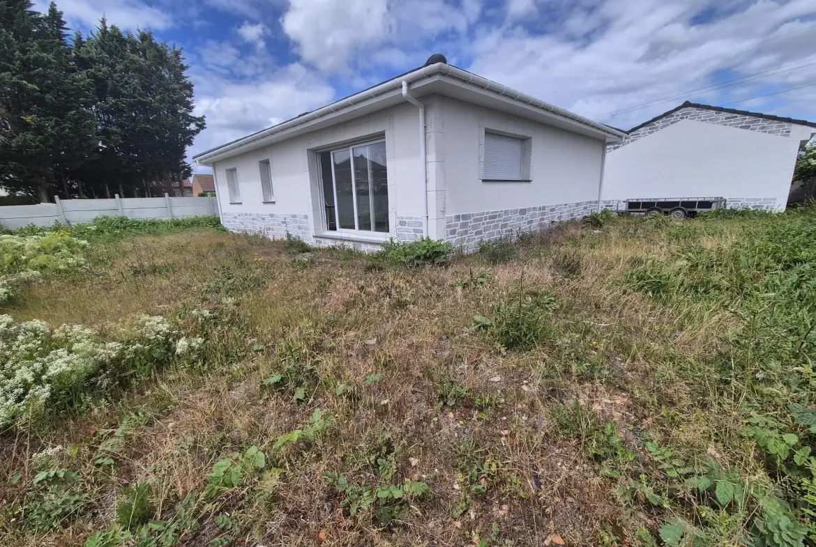 Maison individuelle de 93 m² à Henin Beaumont avec grand terrain et garage 