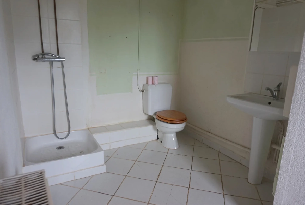 Maison de village à rafraîchir de 89 m² à Millay avec terrains et garage 
