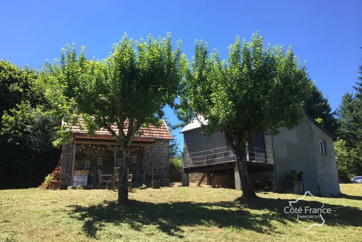Maison rénovée avec jardin et grange en pierre en Dordogne à vendre 