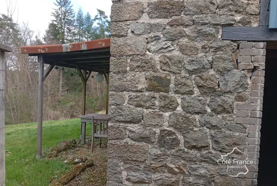 Maison rénovée avec jardin et grange en pierre en Dordogne à vendre 