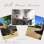 Maison rénovée avec jardin et grange en pierre en Dordogne à vendre