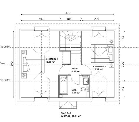 Terrain constructible de 258 m² à Villebon-sur-Yvette à proximité de Palaiseau 