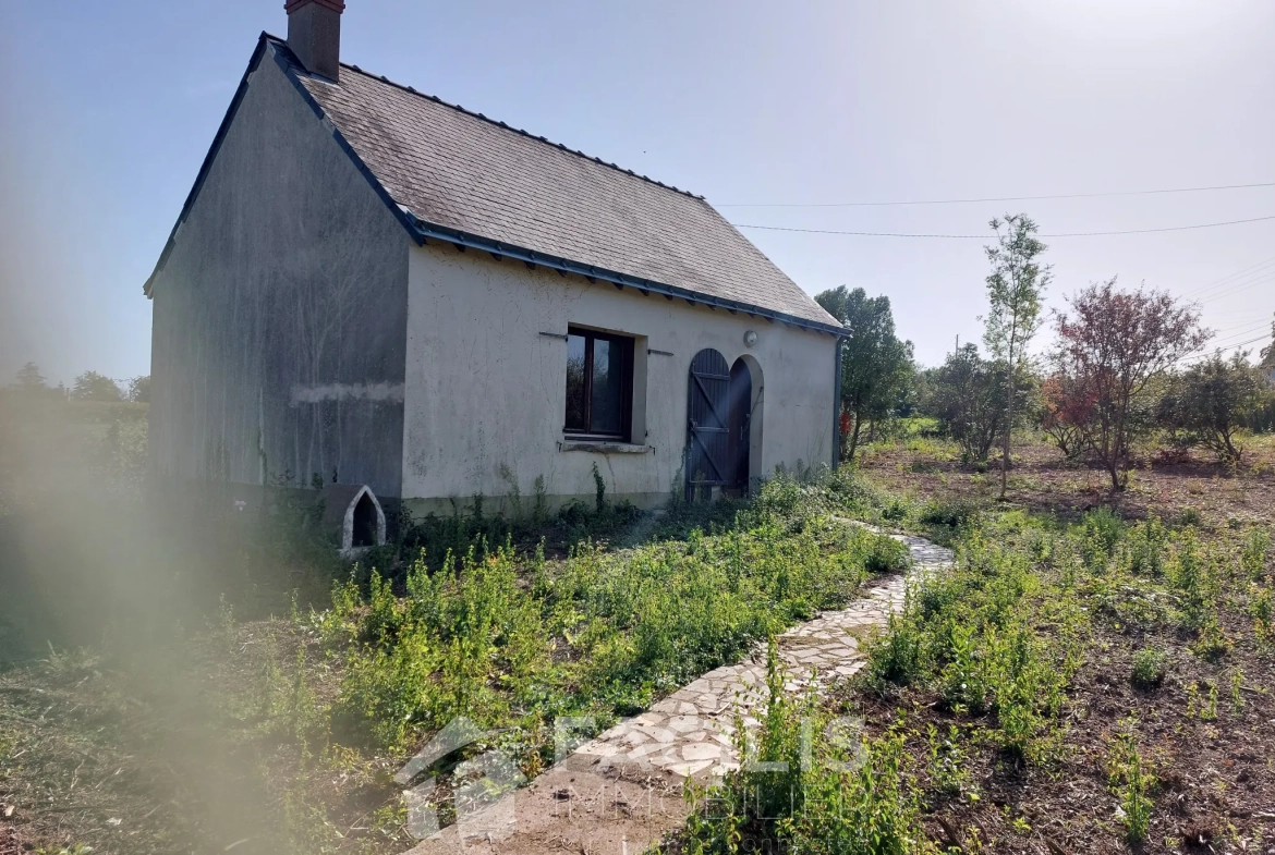 Maison à rénover de 50 m² avec grand terrain à Montjean-sur-Loire 