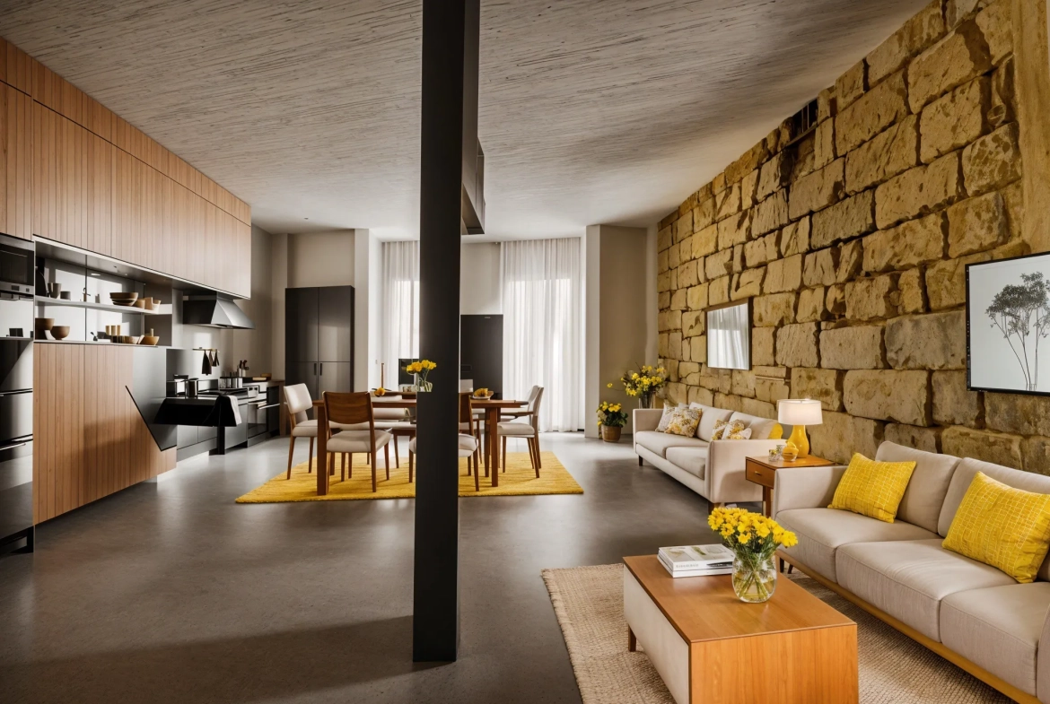 Joli duplex T4 avec jardin privatif dans le centre de Sommières 
