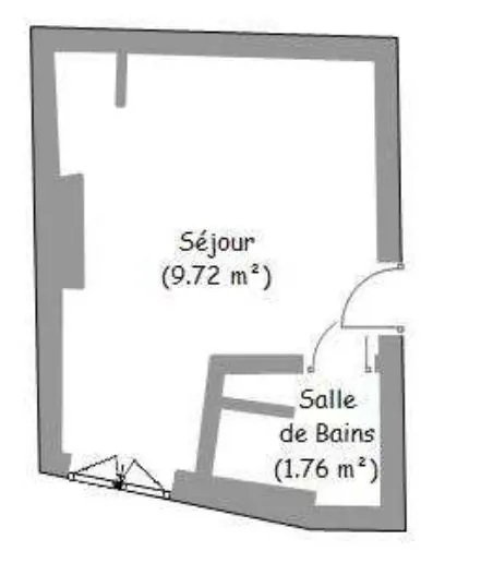 Charmant studio de 11,48 m² à Paris dans le quartier du Val de Grâce 