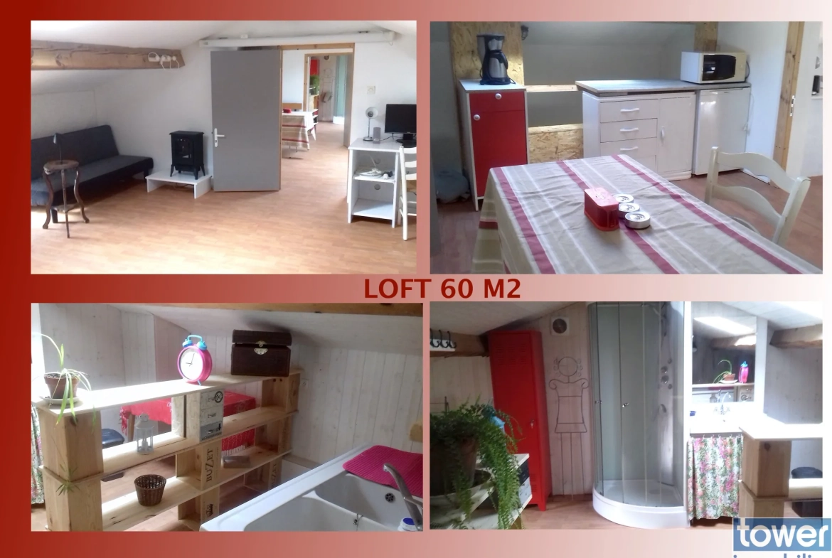 Maison de 240 m² avec loft, hangar et jardin à Varilhes 