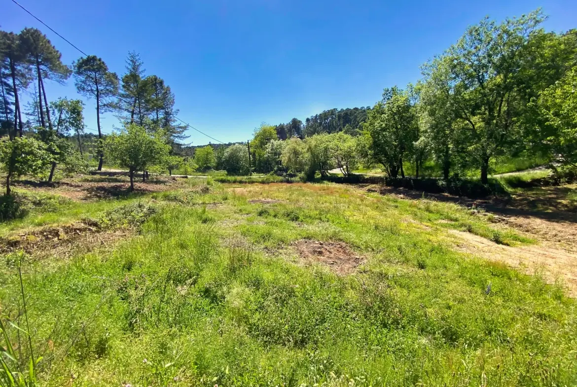 Terrain constructible de 1032 m² à Mercuer, proche Aubenas, viabilisé, calme 