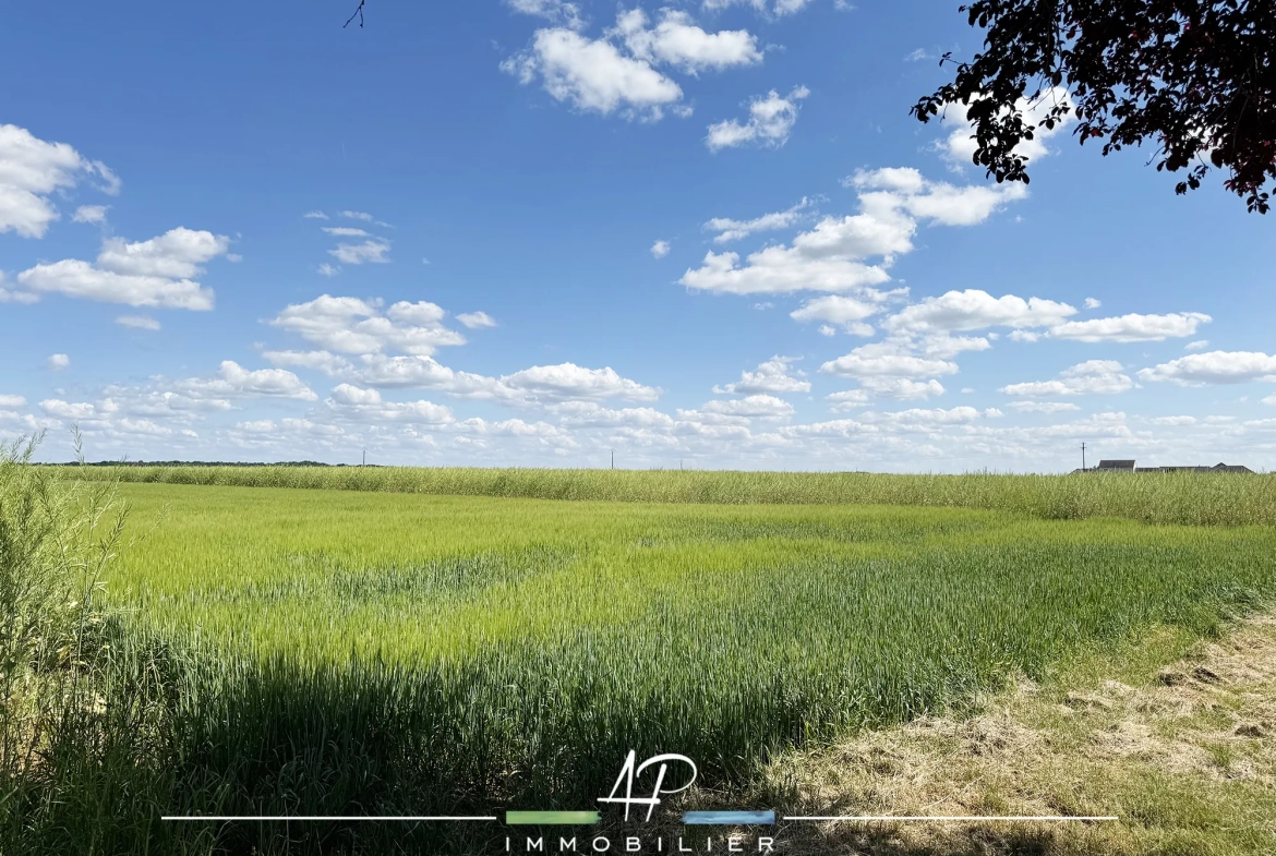 Grand terrain constructible de 900 m2 à Arceau près de Dijon 
