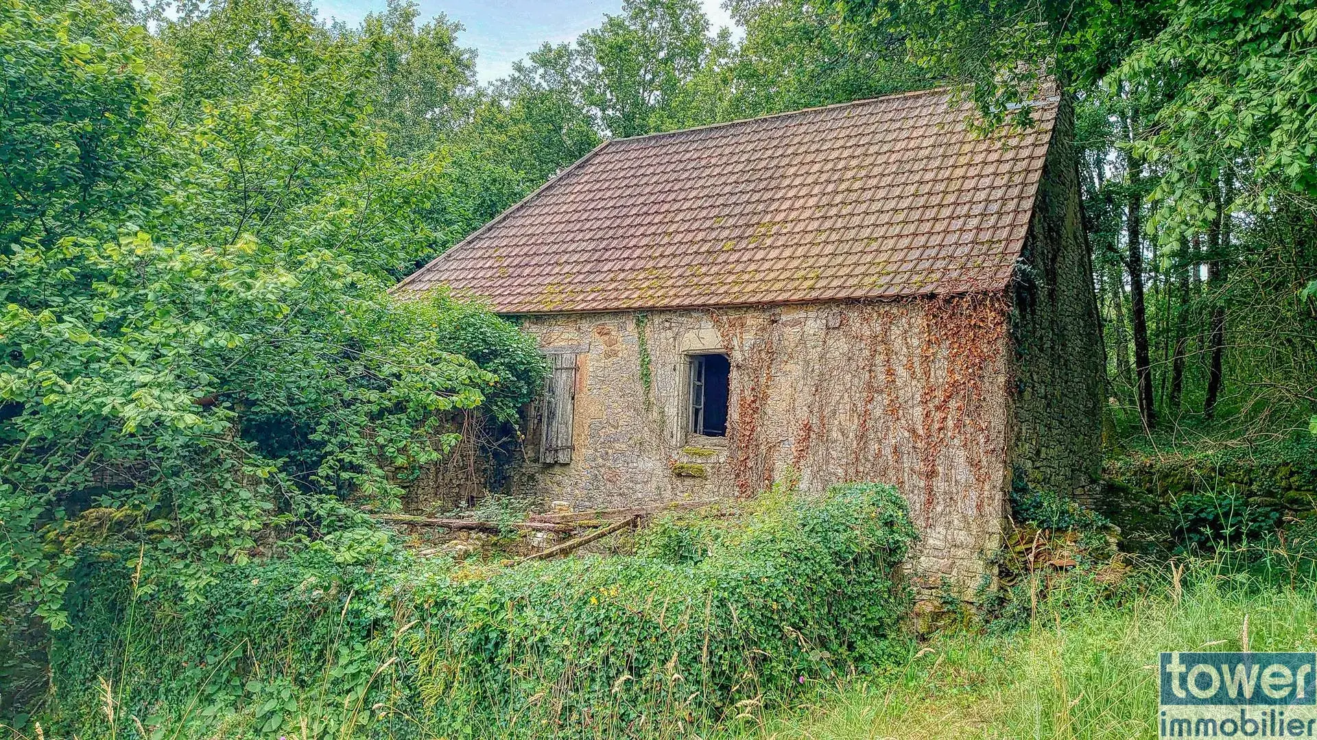 Maison quercynoise en pierre à restaurer à Montclera, calme et authenticity 