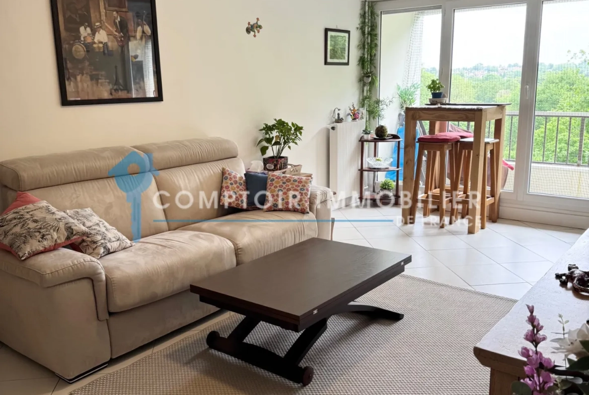 Appartement à Brunoy avec Vue sur Parc - 48,20 m², 2 pièces, Balcons, Cave 
