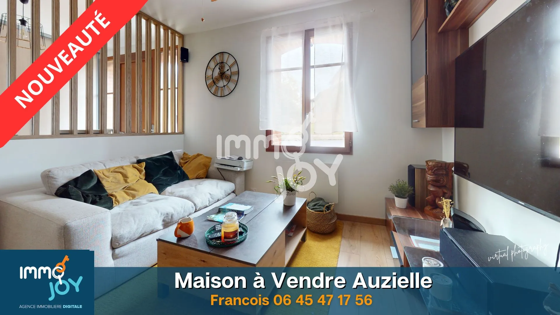 Maison de ville rénovée à Auzielle proche Saint-Orens avec 2 chambres 