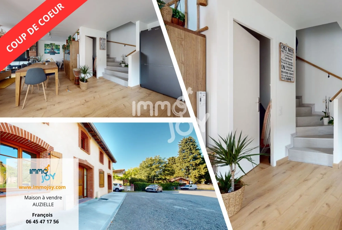 Maison de ville rénovée à Auzielle proche Saint-Orens avec 2 chambres 